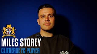 Miles Storey Signs for Clitheroe  FIRST INTERVIEW [upl. by Ametaf]