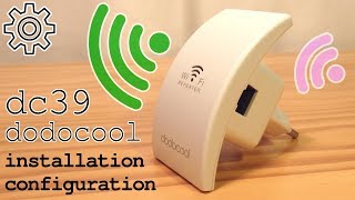 Dodocool N300 WiFi Extender • Unboxing Installation Configuration Test [upl. by Barnebas567]