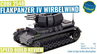 COBI 2548  Flakpanzer IV Wirbelwind  Speed Build Review [upl. by Gazzo]