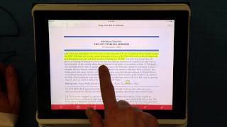 Adobe Reader on the iPad Annotate Text [upl. by Wyatt]