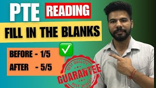 PTE reading Fill In The Blanks  tips amp tricks  Grammer rules pte [upl. by Baiel]