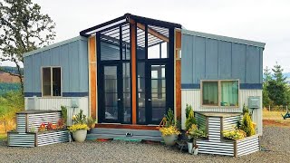 Feature on HGTV THE OHANA Combines 2  24 Tiny Homes with a Sunroom Deck in Between [upl. by Eceinert]