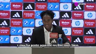 ENDRICK quotDESDE PEQUEÑO ME ENCANTA REAL MADRID POR CRISTIANO RONALDOquot  CONFERENCIA [upl. by Eilyab968]