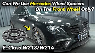 Can We Use Mercedes Wheel Spacers On The Front Wheel Of The EClass Only  BONOSS Car Parts [upl. by Einnej]