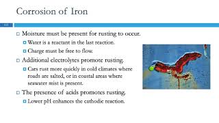 209 Corrosion Undesirable Redox Reactions [upl. by Nauqyaj]