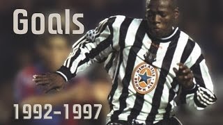 Faustino Asprilla ► ● 19921997 goals and skills  NEW CASTLE UNITED [upl. by Varion]