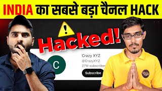 Crazy xyz channel hacked  CrazyXYZ Channel Hack हो गया 🥺 [upl. by Wons]