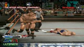 Smackdown Vs Raw 2009 Online  Batista vs Randy Orton vs Kurt CAW 22  PS3 [upl. by Otxilac]