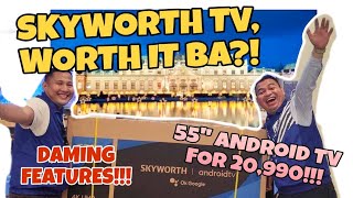 THE BEST ANDROID TV NA NAPAKAMURA l 55SUD6200 REVIEW skyworth abenson tv smarttv [upl. by Enaed]