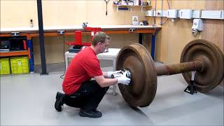 Maintenance Rolling stock MOUNTING bearing rings and labyrinth seal [upl. by Harms197]