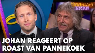 Johan zag roast van Peter Pannekoek Ik vond m de leukste van de avond  VANDAAG INSIDE [upl. by Oilerua]