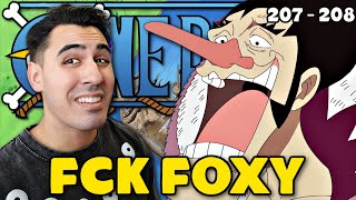 Naruto Fan Meets Foxy  One Piece Reaction Episode 207 and 208 [upl. by Fernas]