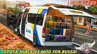 New TOYOTA HIACE V2 MOD For Bus Simulator Indonesia😍Bussid New Mod  New Bus Mod bussidmod [upl. by Neira368]