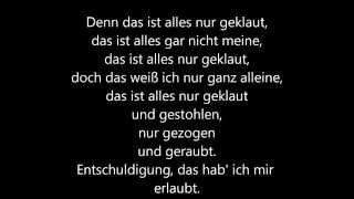 Die Prinzen  Alles nur geklaut  lyrics [upl. by Evette302]