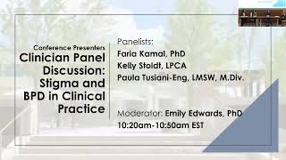 Clinician Panel Discussion Stigma and BPD in Clinical Practice [upl. by Paugh]