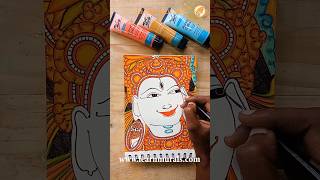 Painting a faceMy Sketch bookKerala mural painting art shorts keralamural [upl. by Meisel389]