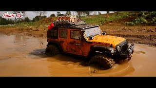 RC Off Road Crawling Adventure 4x4 110 Traxxas TRX4 Defender Yikong YK 4082 Pro V2 Jeep Rubicon [upl. by Aiasi565]