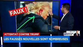 Attentat contre Trump les fausses nouvelles sont nombreuses  Explications 17h [upl. by Dewhurst]