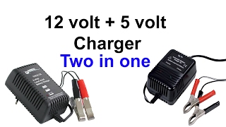 how to make 12 volt charger and 5 volt charger Two in one [upl. by Ahsiekram529]