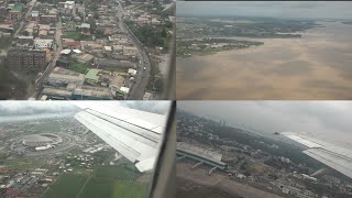 Superbes vues aériennes des capitales africaines Brazzaville Libreville Abidjan Bamako et Dakar [upl. by Elohcan694]