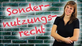 Sondernutzungsrecht bei Wohneigentum 🖊📃 JederkannImmobilien [upl. by Gemperle]