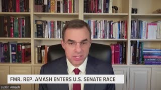 Former Representative Amash enters US Senate race [upl. by Abdu]