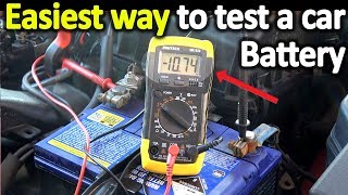 How to Test a Car Battery With a Multimeter  Voltage  Cold Cranking Amps [upl. by Krever]