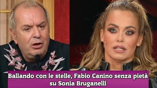 Ballando con le stelle Fabio Canino senza pietà su Sonia Bruganelli [upl. by Ecnatsnok]