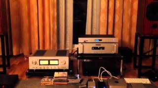 Harbeth c7es3 amp luxman L550a ii amp bryston BDP1 amp Audio rese [upl. by Nueovas]