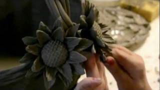 Ceramic flowers hand made by Italian expert artisans [upl. by Patricia]