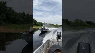 115 Horsepower Jet Jon pass on river [upl. by Aihsenor]