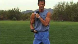 Golf Shoulder Exercises To Improve Backswing  MikePedersenGolfcom [upl. by Aleacin807]