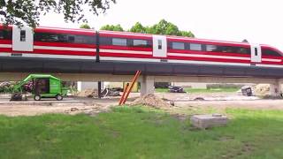 In Nortrup steht die Magnetschwebebahn Transrapid TR 09 [upl. by Adnamahs479]