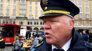 3 PegidaGeburtstag in Dresden Interview mit Polizeipräsident Horst Kretzschmar [upl. by Raknahs]