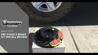 ORDIP VIDS EBC STAGE 5 Brake Kit Install Review [upl. by Ahtis]