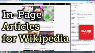 Get Instant Wikipedia Articles Without Leaving the Webpage Youre On  Google Chrome HowTo [upl. by Ogren]