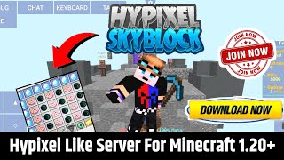 How To Play Hypixel In Minecraft Pe 120  Hypixel Skyblock Server Released For Minecraft Pe 120 [upl. by Nert]