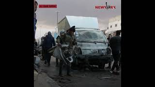 Aftermath of Kurdish led forces strike on the northern Syrian city of Al Bab [upl. by Persson375]