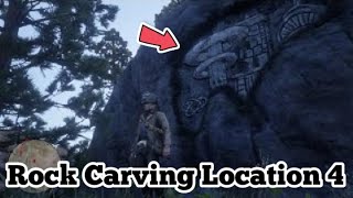 Red Dead Redemption 2  Rock Carving 4 Location  Rock Carving Coordinates 4 [upl. by Ojyllek714]