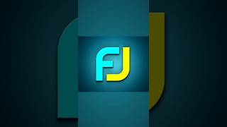 25 April 2024  FJ logo design amazing logodesign shortsvideo [upl. by Anika]