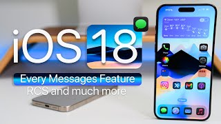 iOS 18  Every New Messages Feature with RCS and More [upl. by Maurise723]