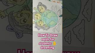 Earth for students draw arttrending short [upl. by Roxanne]