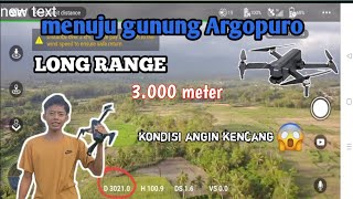 LONG RANGE DRONE SJRC F11S 4K 3KM  MENUJU GUNUNG ARGOPURO [upl. by Katee13]