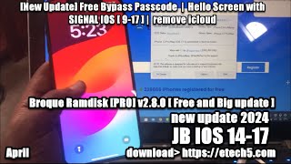 New Update Free Bypass Passcode  Hello Screen with SIGNAL Tool 2024 IOS 9–17  remove icloud [upl. by Venita]