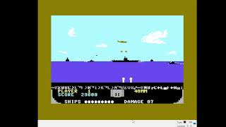 Commodore 64 Emulated Beach Head Skill 1 104200 points [upl. by Alrahc]