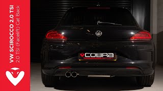 VW Scirocco 20 TSI Facelift GTRLine Cat Back Cobra Sport Performance Exhaust Sound [upl. by Nawak]