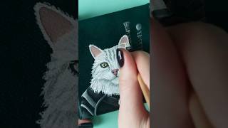 Czy Twój kot też poluje na takie bestie 😹 koty witcher catpainting wiedźmin thewitcher [upl. by Rriocard707]