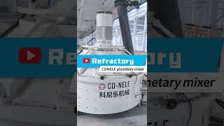 Refractory planetary mixer in refractory production line project [upl. by Aiak]