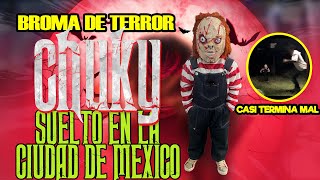 BROMA CASI SALE MAL  CHUCKY SUELTO EN LA CIUDAD😈🎃  ABELITO [upl. by Atina]