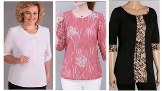 Mira estas HERMOSAS ideas de BLUSAS en tallas grandes para Dama 👚 [upl. by Beauregard860]